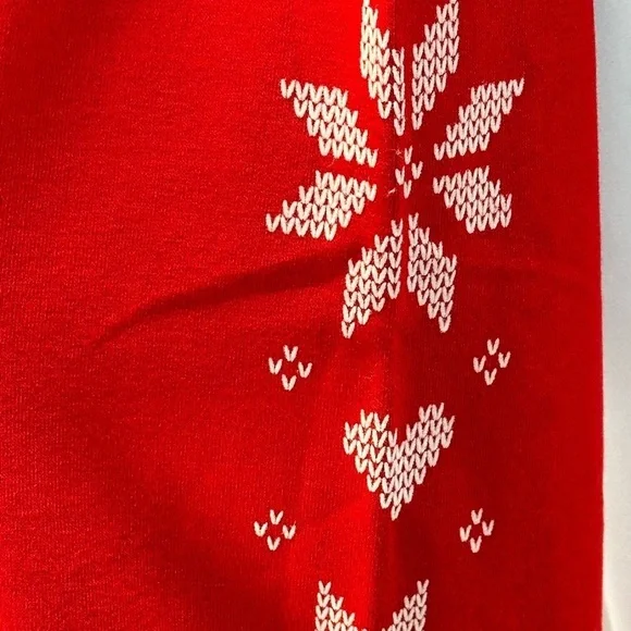 PJ Salvage Snowflake and Hearts Lounge Sleep Jogger Pants - Red - RAFFP3- Medium - Picture 3 of 8